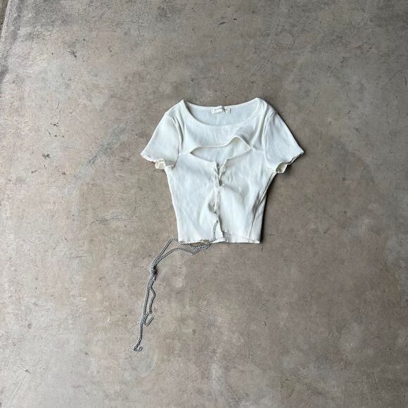 Attirance Crop Baby Tee Club vibes Babygirl Womens size S - Picture 1 of 1